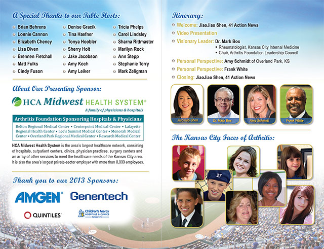 "Breakfast with Frank White" program for the Arthritis Foundation