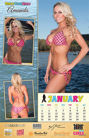 Party Cove Girls 2015 Calendar - January
