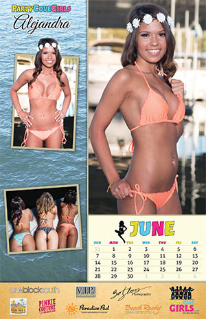 Party Cove Girls 2015 Calendar - June