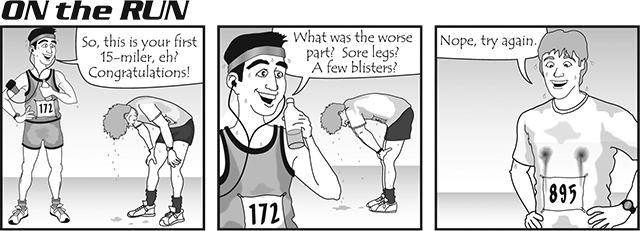 "On the Run" Comic Strip for Runners