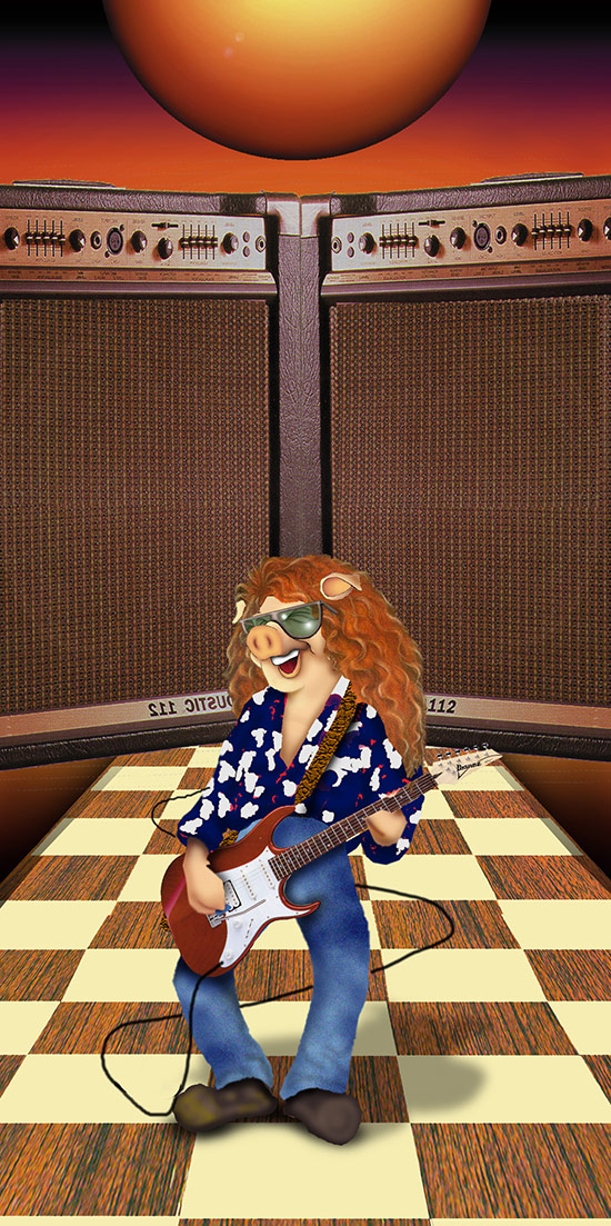 The Three Little Pigs Illustration - Making Wolf Stew