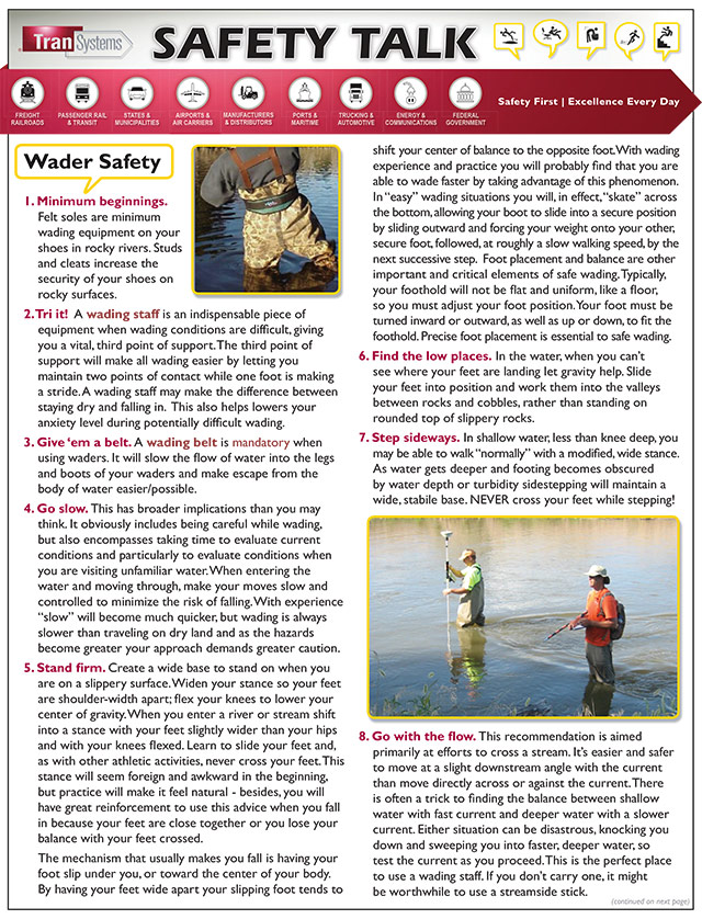 Safety Talk Handout