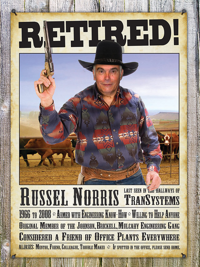 Camp for Youth With Poster for Engineer's Retirement Party