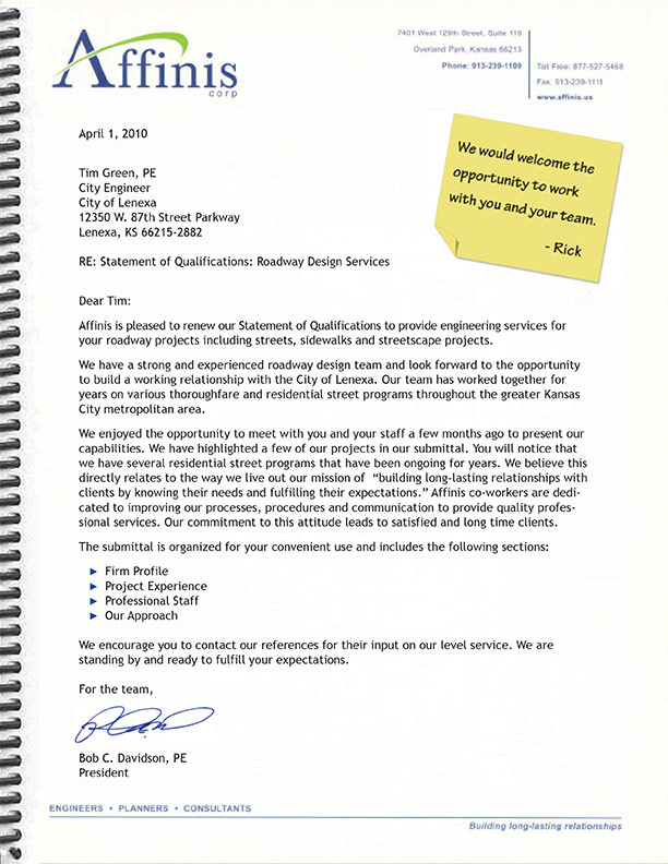 Proposal Template Design for Civil Engineering Firm