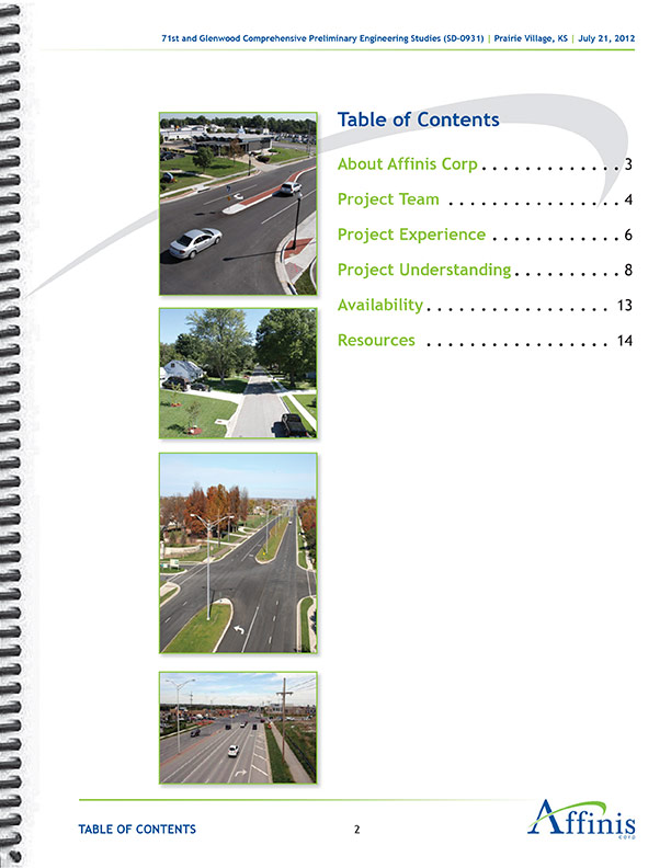 Proposal Template Design for Civil Engineering Firm