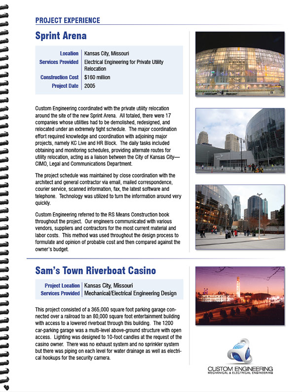 Statement of Qualifications (SOQ) for Mechanical & Electrical Engineering Firm