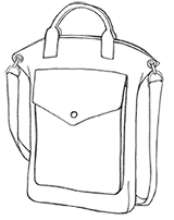 Tablet Tote Illustration