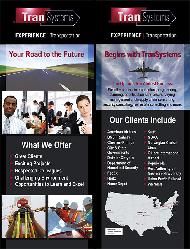 College Recruiting Pull-up Displays